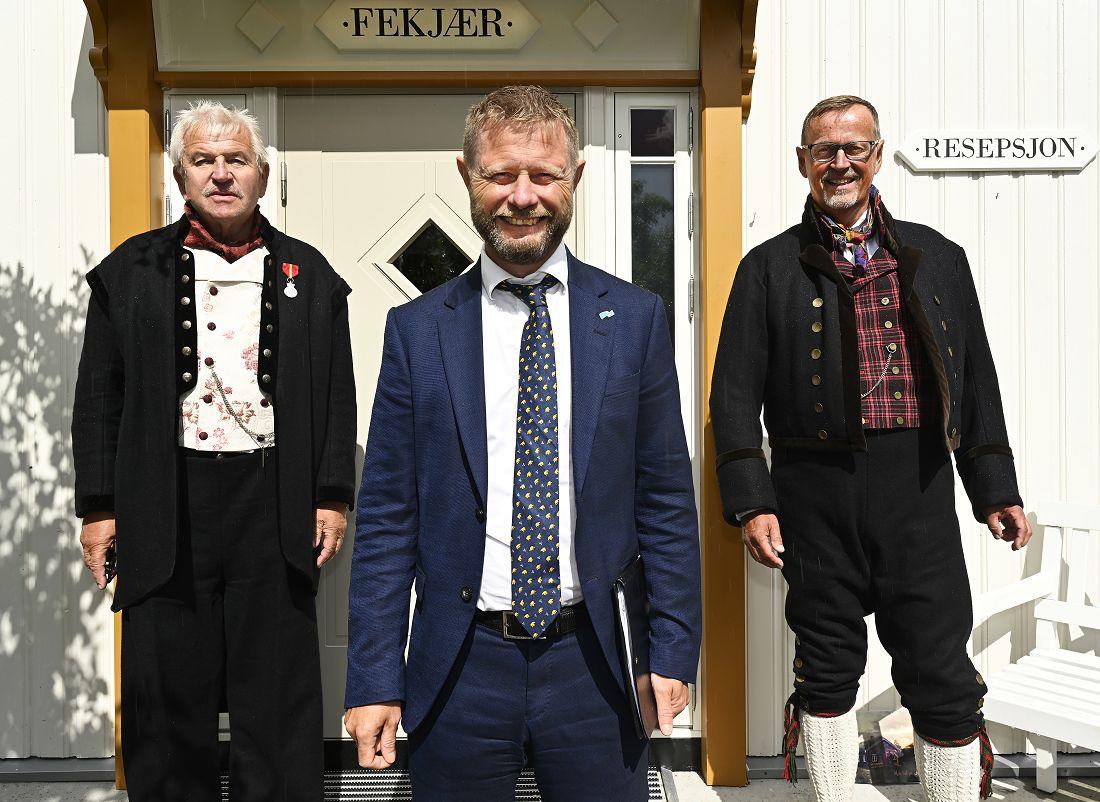 Elling Fekjær, Bent Høye og Ståle Borgersen. Foto: Arne G. Perlestenbakken
