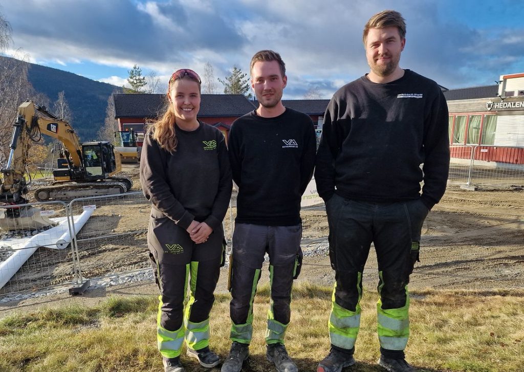 Sara Kjensrud-Auren, Herman Fekjær Skogly og Lars Martin Grøv. Foto: Arne Heimestøl