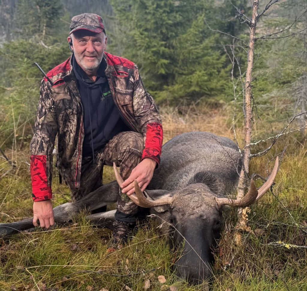 Elgen Håvard Sukke felte. Foto: Gudbrand Jordet