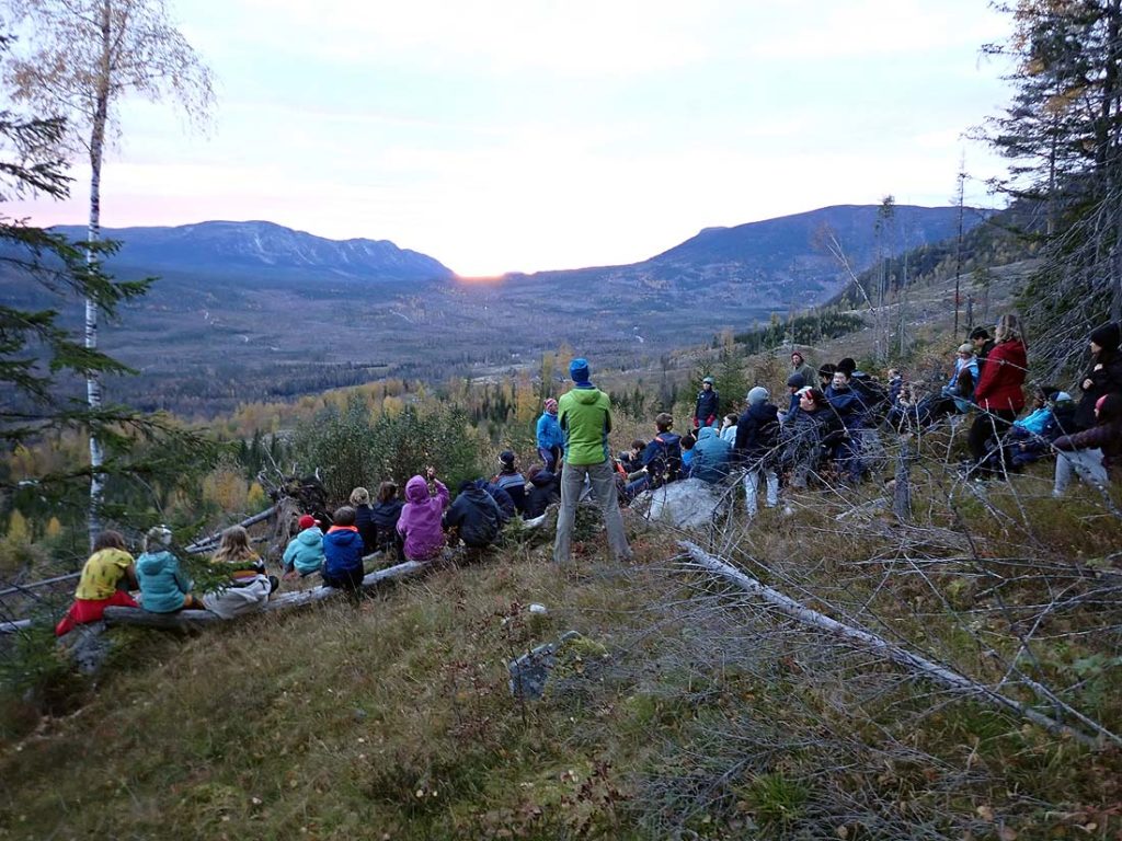 Tussetur i magisk solnedgang Foto: Anne Ingunn Grønhaug