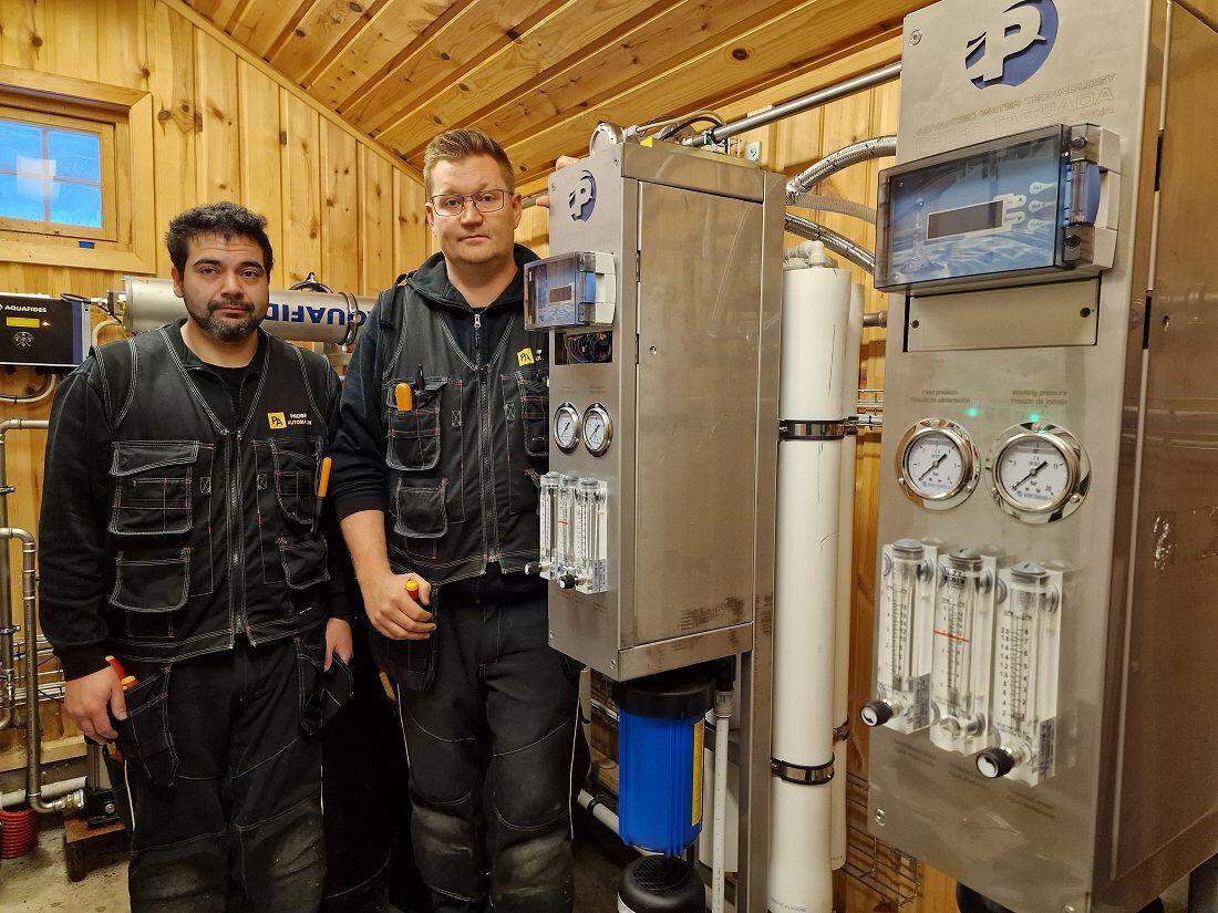 Freddy Vasques og Tord Grythe fra Prosess Automasjon AS. Foto: Arne Heimestøl