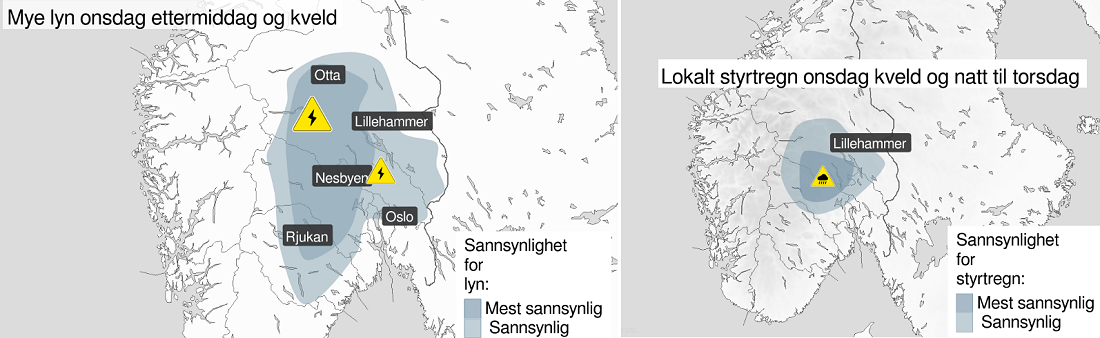 Torden og styrtregn