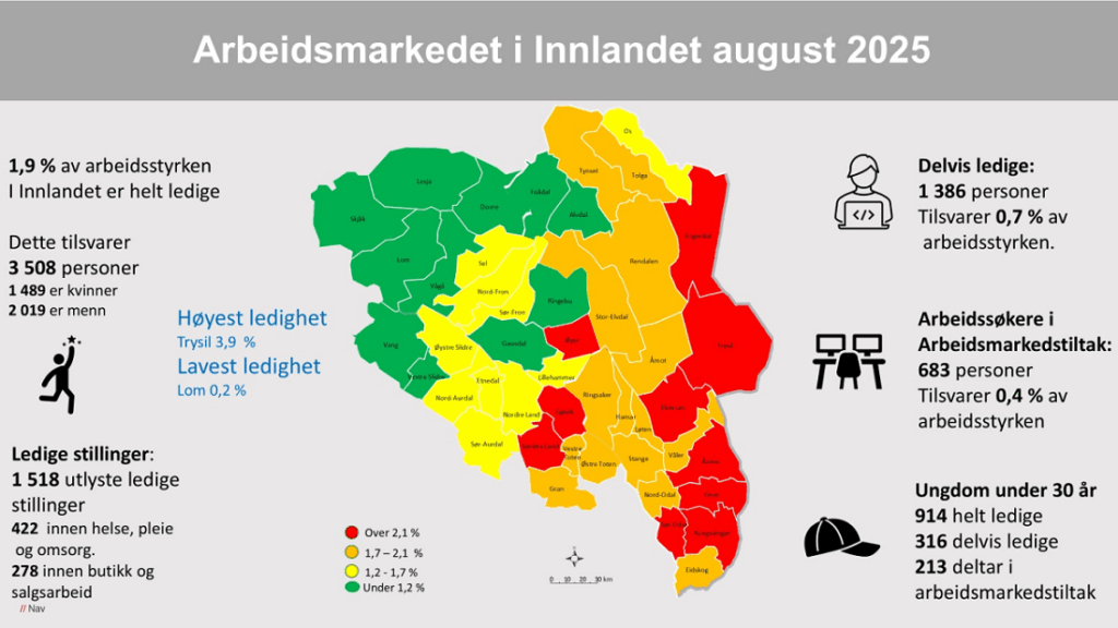 Arbeidsmarkedet i Innlandet